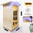 1-Person Far Infrared Sauna, Spruce Wood Indoor Home Sauna With Bluetooth Music Player, Ambient Lighting & Foot Heat Control For Home Spa, Relaxation And Wellness For Adults
