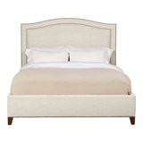 Caroline/Casey Queen Upholstered Low Profile Panel Bed