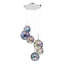 Cheleb 6 - Light Polished Chrome Cluster Pendant