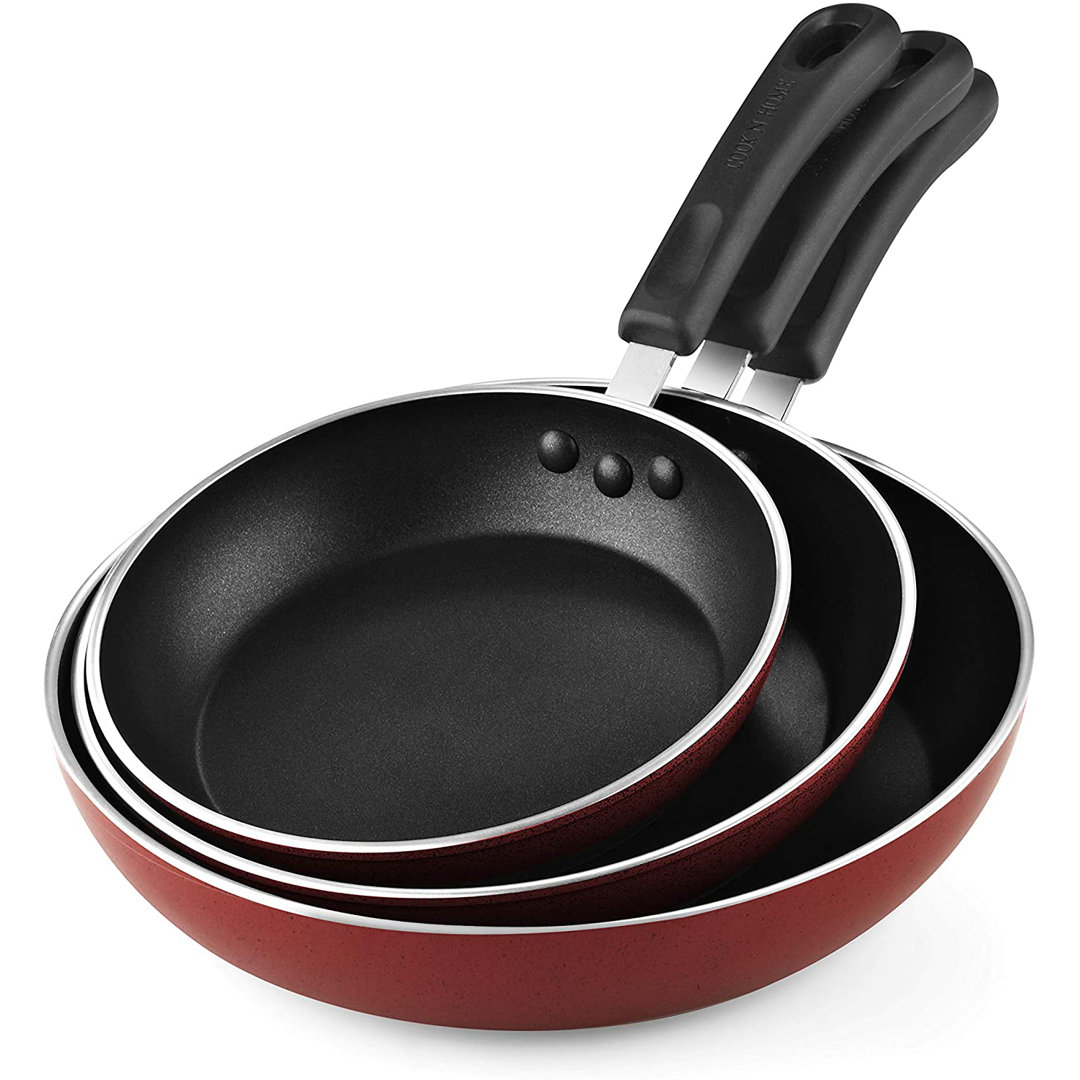 Cook N Home Nonstick 8, 9.5, 11-Inch Sauté Skillet Fry Pan Cooking Set Cook N Home 