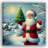 Yuletide Cheer: Santa Claus with Christmas Tree Canvas Wall Art-1033803205