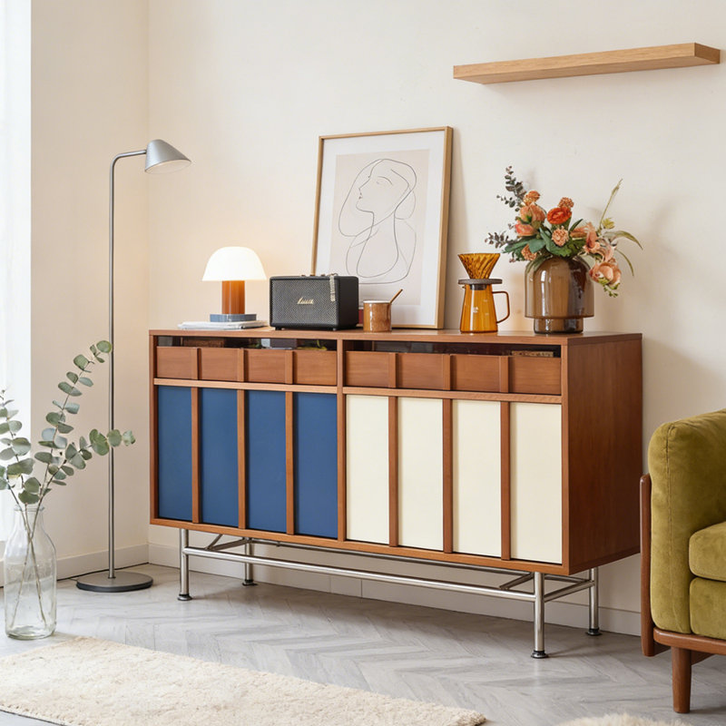Buffet style rétro minimaliste français