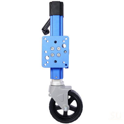 Heavy Duty Aluminum Trailer Jack, For Use On 3 In. X 5 In. Trailer Tongue, Max Load 1,800 Lbs, Blue