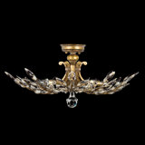 Crystal Laurel 5 - Light Semi Flush Mount