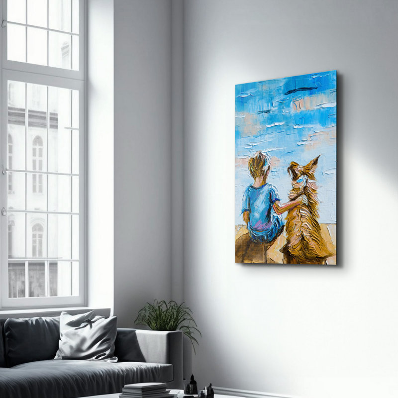 Elegant Tempered Glass Wall Art Painting, 13.8 x 21.7 inches | 100% Tempered Glass, Thickness: 0.16 inches | UV Printed for Vibrant Colors | Perfect for Home Decor, Living Room, & Office Spaces