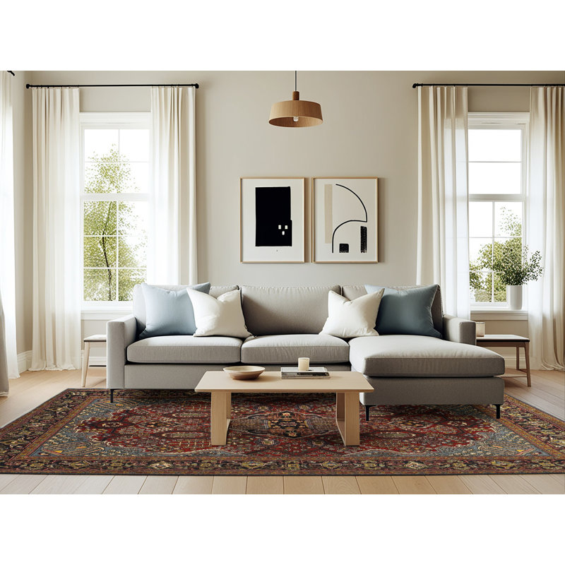 Joana Southwestern Indoor Rug, Rectangle 6' x 9'