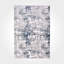 Tapis bleu moderne / abstrait lavable à la machine antidérapant-472915805