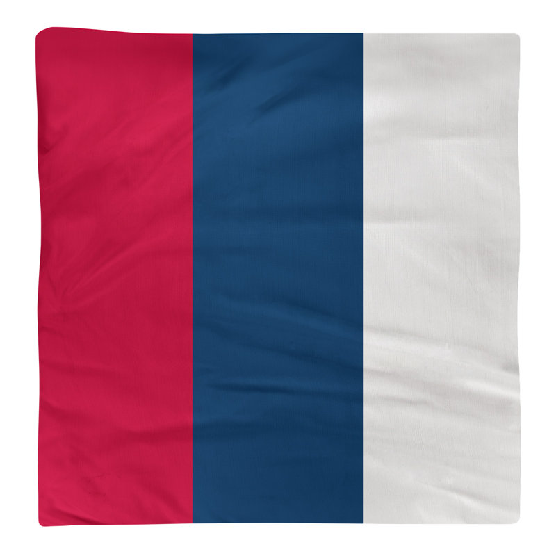 Serviette arizona, Rouge / bleu marine / blanc, Sergé de coton, H 22" x l 22" x P 0,25"