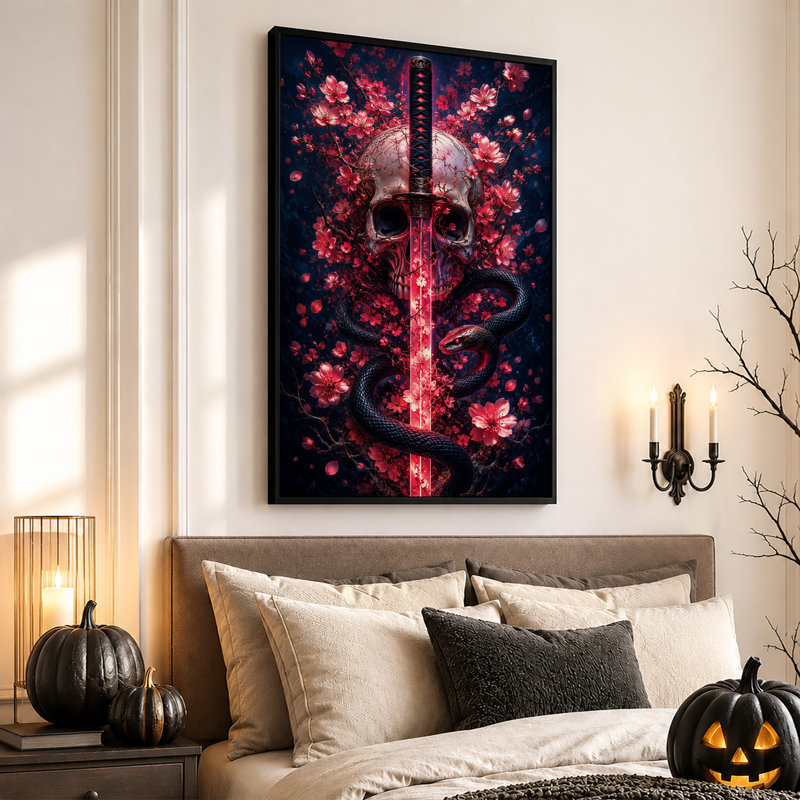 Art sur toile Halloween, H 36 po x l 24 po