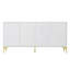60" Press-To-Open Design Sideboard Buffet Cabinet With 4 Doors-992586460