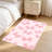 Cute Bow Print Area Rug, Coquette Aesthetic Pastel Indoor Rug, Durable Non-Shedding Carpet for Bedroom, Dorm, Entryway-275702337-276133586