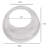 20oz Clear PET Plastic Cups with Wide Hole Dome Lid & Straw: 50 Sets