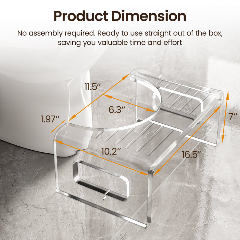 Tabouret de toilette 7 po