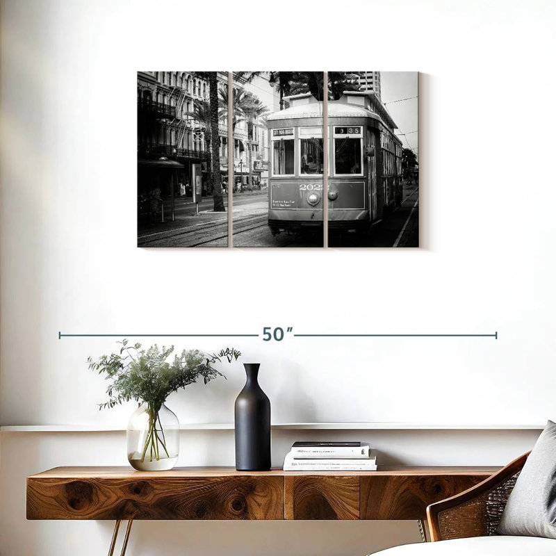 Mehar Black NOLA - Streetcar New Orleans, H 20 po x l 33 po