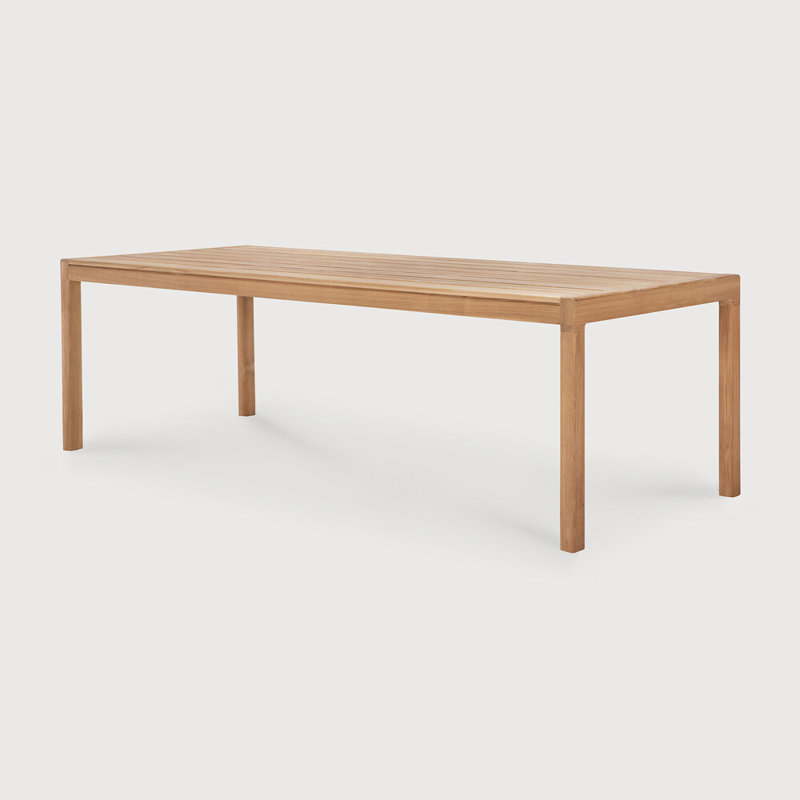 Jack Outdoor Teak Dining Table, 43.5" W x 118.5" L x 30" H
