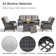 Artidiello Outdoor Seating Group with Fire Pit with Cushions