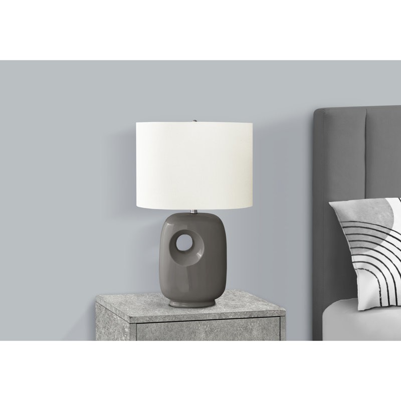 Lampe de table contemporaine et moderne, Gris