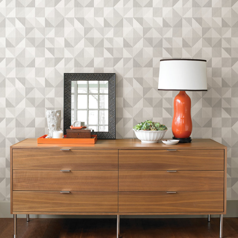 Rouleau de papier peint 33 pi x 20,5 po , Gris clair