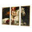 «Wild Lady Godiva On White Horse - Modern Art», ensemble d'art mural-108309596-108309601