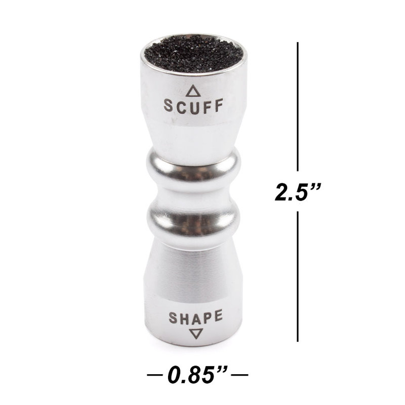 Outil de queue de billard GSE 3-en-1, outil de billard à queue de billard - Aiguiseur / Shaperer - Argent, Argent