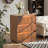 Stanton 27.5"W 3-Drawer Dresser Single Dresser With Waveform Fluted Panel