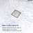 6-Inch Square Shower Drain-111047323