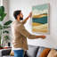 Lighthouse on the Dunes Minimalist - Wrapped Canvas-1845018529-1845018541