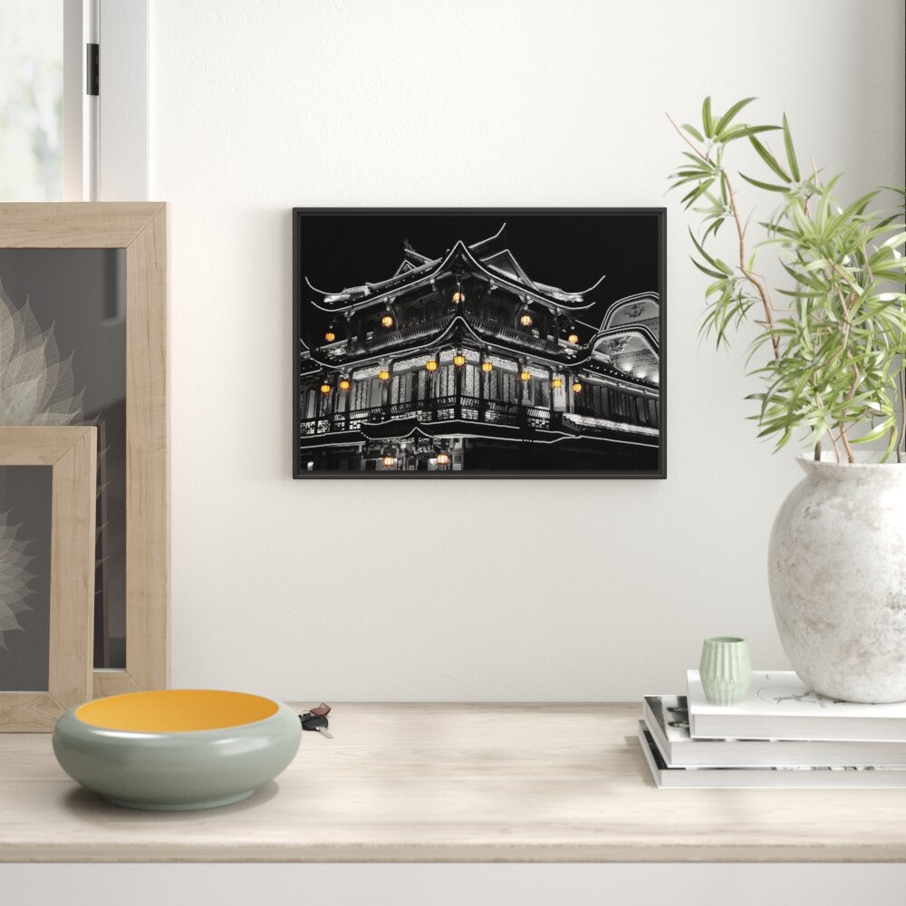 Gerahmtes Wandbild traditionelles chinesisches Haus