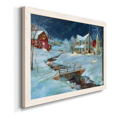 Noël à la ferme - reproduction d'art sur toile