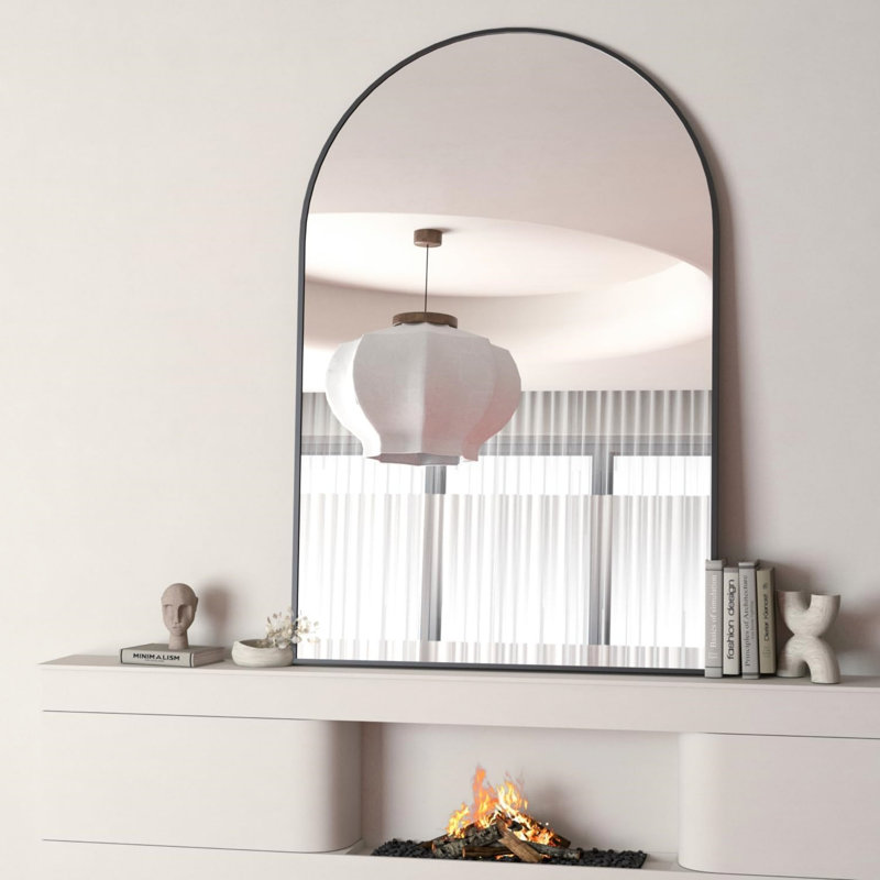 Miroir de salle de bain, 32,01 po x 23,99 po, Noir