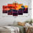 Stylish Humanoid Android Sitting On Couch I - Robot Canvas Art Print - 5 Panels