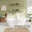 Baignoire de trempage en acrylique autoportante 67 po. X 30 po. Blanc mat brillant avec bonde escamotable