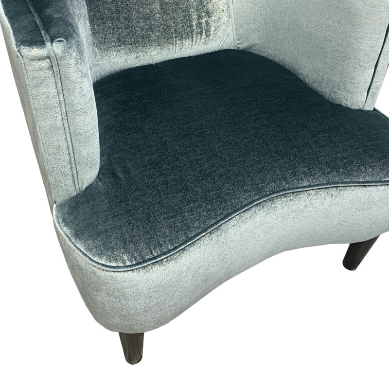 Raudez Upholstered Barrel Chair, Burnell Spa Velvet