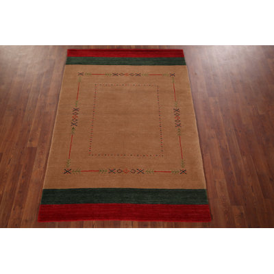 Handmade Gabbeh Indian Accent Rug 4x6