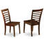 Ensemble de 5 pièces pour 4 pièces comprenant une table de salle à manger rectangulaire avec rallonge papillon et 4 chaises de salle à manger, 42 x 78 pouces, acajou-143491594-143491592-143491596