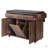 Kitchen Island With Trash Can Storage Cabinet, Kitchen Cart With Drop Leaf, Spice Rack, Towel Rack And Drawer, Rolling Kitchen Island On Wheels With Adjustable Shelf, Walnut Brown-548765601