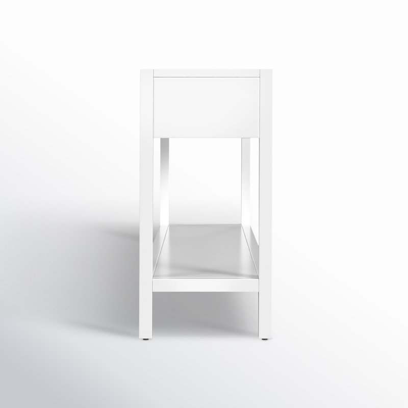 Lark 3 Drawer 65" Console Table, White