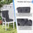 Outdoor Tufted High Back Cushions Patio Replacement Chair Cushion, Set of 2-1538106899