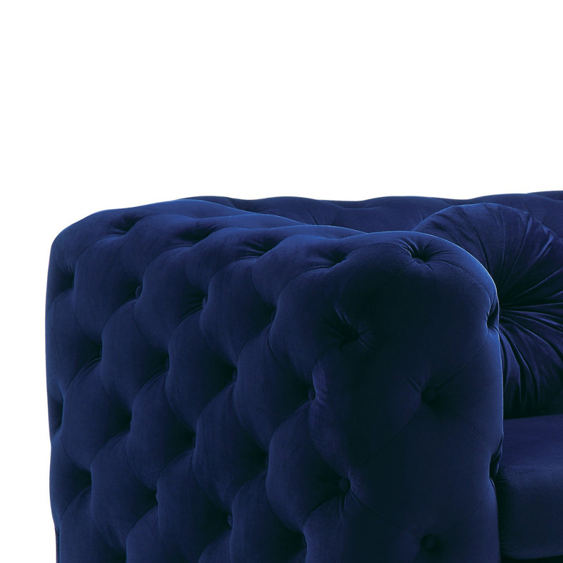 Fauteuil Godsey, Tissu bleu