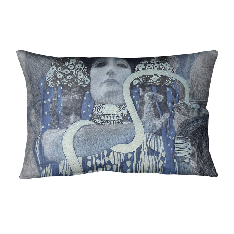 Coussin lombaire hygeia, Duvet synthétique, 14 po x 10 po, Bleu