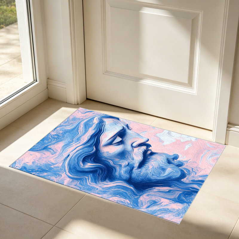 Blue Pink Marble   area rugs for Living Room, Soft and Comfortable, Suitable for all seasons, easy to maintain, machine washable Indoor floor mat, Under Table Farmhouse suitable for Bedroom, Dining Room, Study,  Balcony, Home Decor Patio