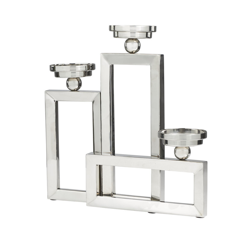 Bougeoir de table en aluminium 16,4 po