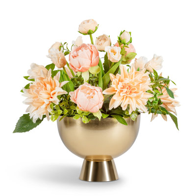 Laurent RealTouch Peach Pedestal Botanical
