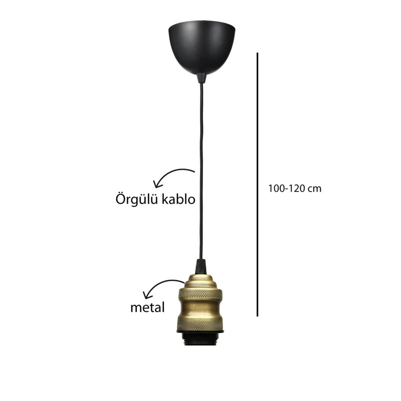 Élégant lustre noir, structure en métal, hauteur totale de 39,4 pouces | Diamètre du capuchon: 3,1 po, hauteur du capuchon: 3,1 po | Douille E27, 40 W maximum | Parfait pour la salle à manger, le salon et les entrées, design élégant et moderne