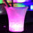 LED Ice Bucket, 5L Large Capacity Multi Colour Changing LED Clear Plastic Ice Bucket
