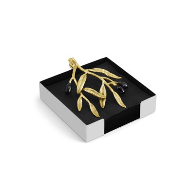Olive Branch Stainless Steel Napkin Holder
