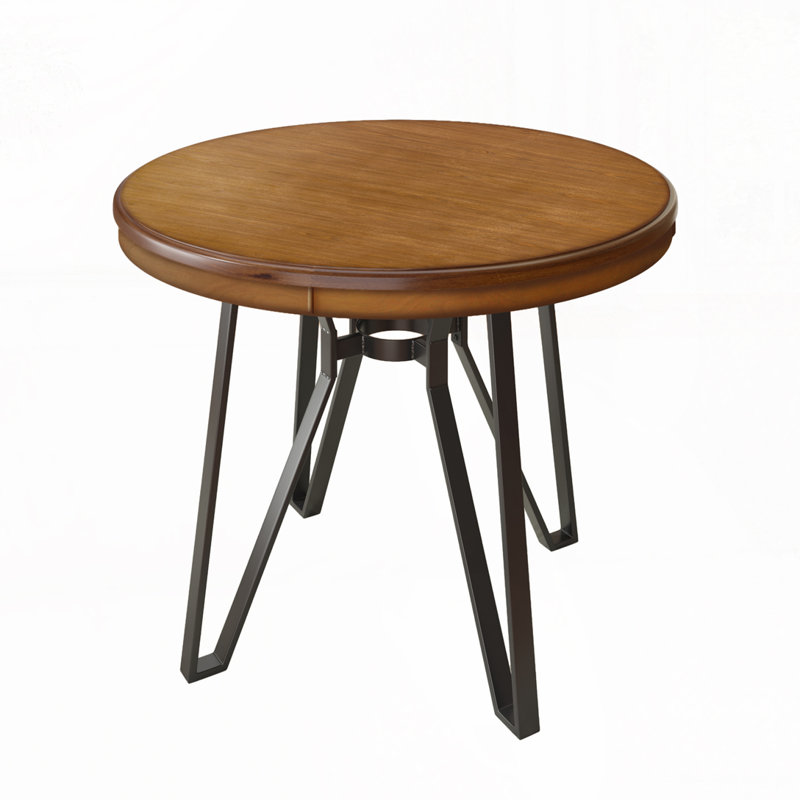 Maralou Wooden Round Bar Table, Light Ash, 36"H x 46.85"L x 46.85"W