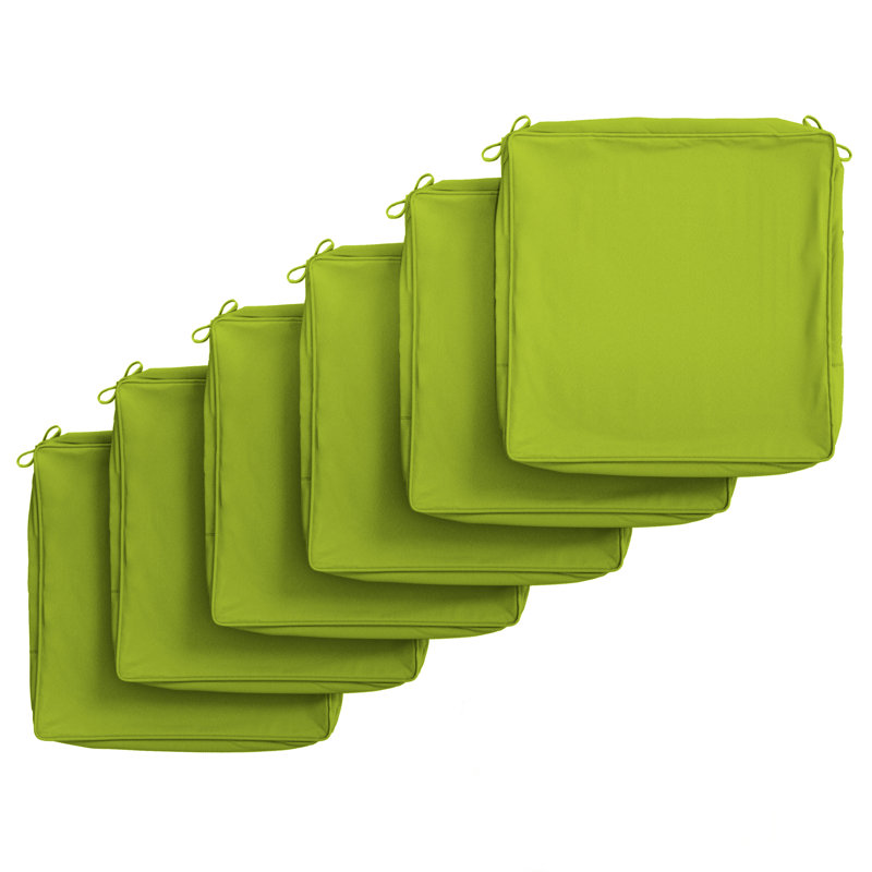 Outdoor  4'' Non-Slip Cushion Cover Water-Repellent Seat Cushion Slipcover With Portable Carry Handle., 22" W x 22" D, 4"
