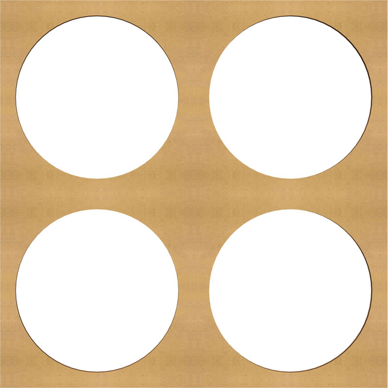 Panneaux muraux décoratifs en bois Wembley, H 15 3/8 po x l 15 3/8 po x P 3/8 po, Naturel
