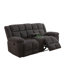Ensemble de canapé inclinable 3 pièces gris